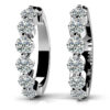 Essential Diamond Hoop Earrings14K White Gold, Carat: 0.46 ct., Diamond Color: HI, Diamond Clarity: I-1Style
